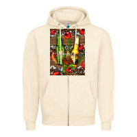 Sandshell beer bottles with wheat and barley Zipper Hoodie - AdoDesignShop