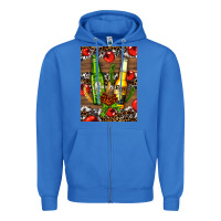 True Royal beer bottles with wheat and barley Zipper Hoodie - AdoDesignShop