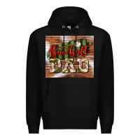 Black Baseball Dad Tumbler Premium Hoodie - BundleAndBundleShop
