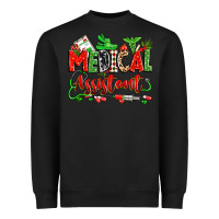 Black christmas medical assistant Heavyweight Sweatshirt - Zillion Design Studio