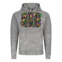 Cloud Rock Mardi Gras Fleur De Lis Vintage Hoodie - RanaPortraitStore
