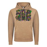 Vintage Coffee Mardi Gras Fleur De Lis Vintage Hoodie - RanaPortraitStore