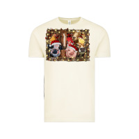 Vintage Arctic christmas farm animals Vintage Tee - RanaPortraitStore