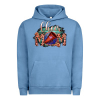 Pigment Pebble Blue Cheer Mom Urban Hoodie - Bettercallsaul