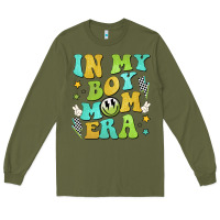 Army Green in my boy mom era Long Sleeve Tee - JahusDesignShop
