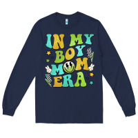 Navy in my boy mom era Long Sleeve Tee - JahusDesignShop
