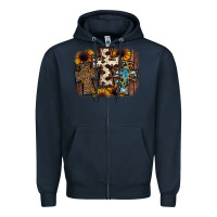 Navy cross background Zipper Hoodie - JahusDesignShop