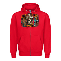 Red cross background Zipper Hoodie - JahusDesignShop