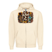 Sandshell cross background Zipper Hoodie - JahusDesignShop