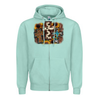 Seafoam cross background Zipper Hoodie - JahusDesignShop