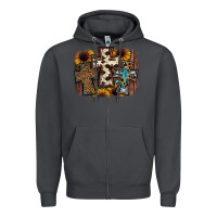 Smoke cross background Zipper Hoodie - JahusDesignShop