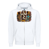 White cross background Zipper Hoodie - JahusDesignShop