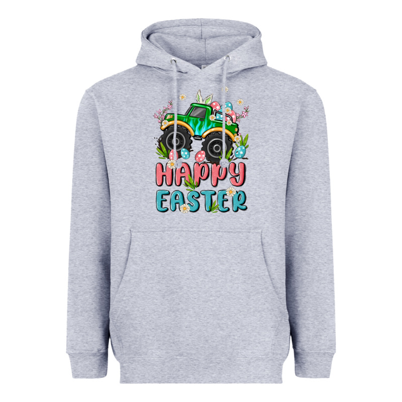 Easter Monster Truck Heavyweight Hoodie by MaliasSmallBusiness | Teevron