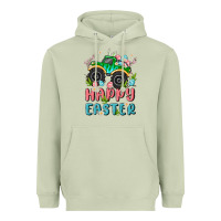 Matcha easter monster truck Heavyweight Hoodie - MaliasSmallBusiness