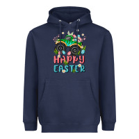 Navy easter monster truck Heavyweight Hoodie - MaliasSmallBusiness