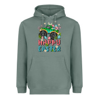Sage easter monster truck Heavyweight Hoodie - MaliasSmallBusiness