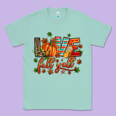 Love Fall  Yall Classic Tee Designed By Adodesignshop