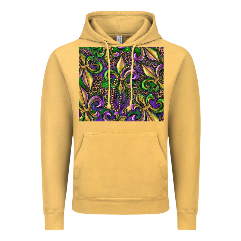 Mardi Gras Fleur De Lis Vintage Hoodie by RanaPortraitStore | Teevron
