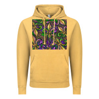 Vintage Mustard mardi gras fleur de lis Vintage Hoodie - RanaPortraitStore