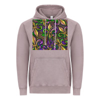 Vintage Zinc mardi gras fleur de lis Vintage Hoodie - RanaPortraitStore
