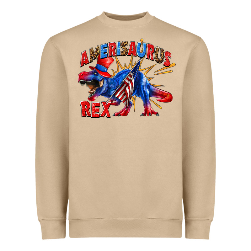 Amerisaurus Rex Heavyweight Sweatshirt by texasbilliewilder | Teevron
