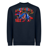 Navy Amerisaurus rex Heavyweight Sweatshirt - texasbilliewilder