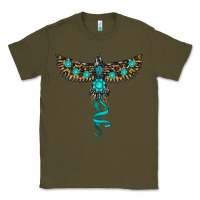 Army Green turquoise thunderbird Classic Tee - RanaPortraitStore
