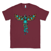 Burgundy turquoise thunderbird Classic Tee - RanaPortraitStore