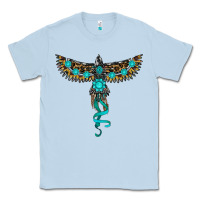 Dusty Blue turquoise thunderbird Classic Tee - RanaPortraitStore