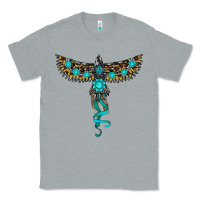 Heather Grey turquoise thunderbird Classic Tee - RanaPortraitStore