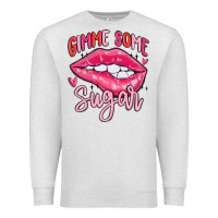 Oatmeal Heather gimme some sugar Premium Sweatshirt - MaliasSmallBusiness