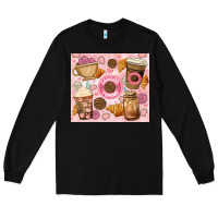 Black cafecito y chisme. Long Sleeve Tee - JahusDesignShop