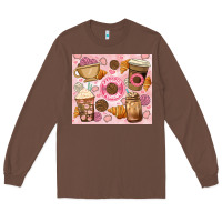 Chestnut cafecito y chisme. Long Sleeve Tee - JahusDesignShop