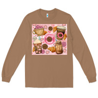 Toasted Coconut cafecito y chisme. Long Sleeve Tee - JahusDesignShop