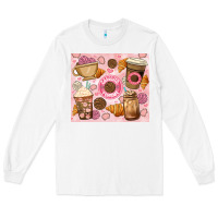 White cafecito y chisme. Long Sleeve Tee - JahusDesignShop