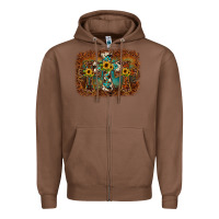Chestnut cross backgraund Zipper Hoodie - JahusDesignShop