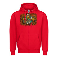Red cross backgraund Zipper Hoodie - JahusDesignShop