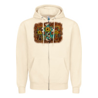 Sandshell cross backgraund Zipper Hoodie - JahusDesignShop