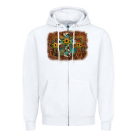 White cross backgraund Zipper Hoodie - JahusDesignShop