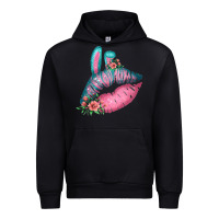 Black Eared Turquoise Pink Easter Lips Urban Hoodie - Bettercallsaul