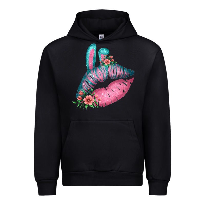 Eared Turquoise Pink Easter Lips Urban Hoodie by Bettercallsaul | Teevron