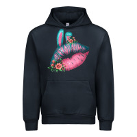 Navy Eared Turquoise Pink Easter Lips Urban Hoodie - Bettercallsaul