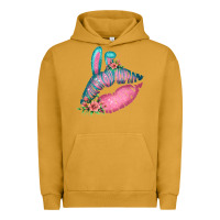 Pigment Peanut Butter Eared Turquoise Pink Easter Lips Urban Hoodie - Bettercallsaul