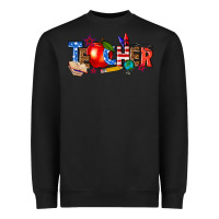 Black American teacher Heavyweight Sweatshirt - texasbilliewilder