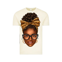 Vintage Arctic afro woman messy bun Vintage Tee - texasbilliewilder