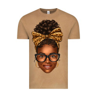 Vintage Camel afro woman messy bun Vintage Tee - texasbilliewilder