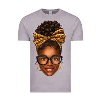 Vintage Zinc afro woman messy bun Vintage Tee - texasbilliewilder