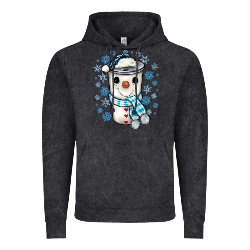 Snowman Coffee Cup Vintage Hoodie by JahusDesignShop | Teevron