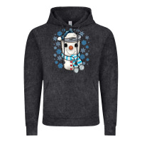 Vintage Black snowman coffee cup Vintage Hoodie - JahusDesignShop