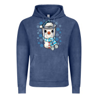 Vintage Denim snowman coffee cup Vintage Hoodie - JahusDesignShop